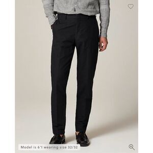 J. Crew Ludlow Slim-fit suit pant in Irish cotton-linen blend Black Sz 36x30 NWT